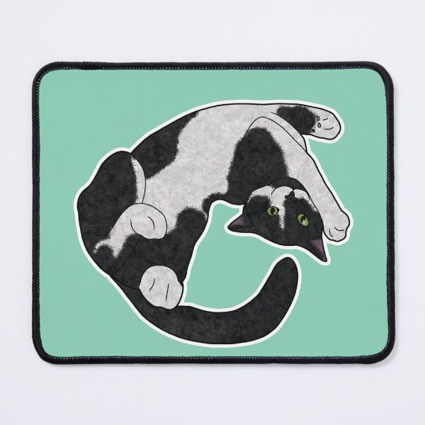 Item preview, Pin-Up Cat - Black and White Kitten designed and sold by katkarynd.