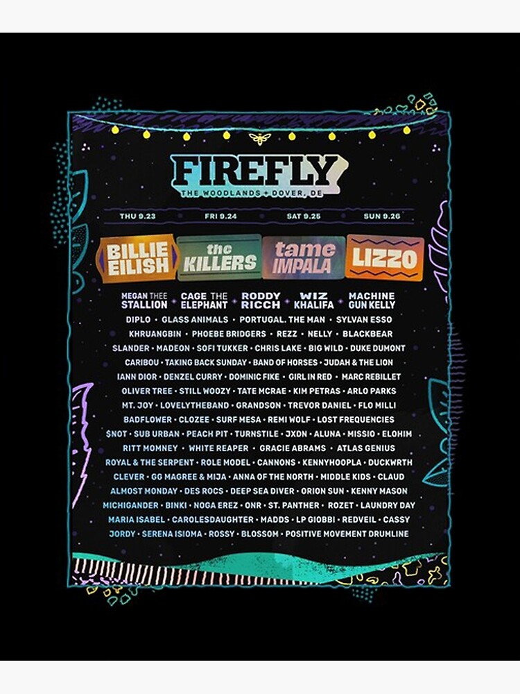 Discover Firefly music festival 2021 Premium Matte Vertical Poster