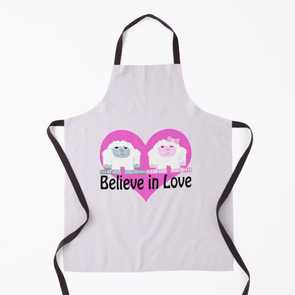 Item preview, Believe in Love Cute Cartoon Yeti Couple designed and sold by Hedgie Designs.