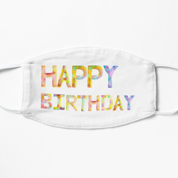 Happy Birthday  Flat Mask