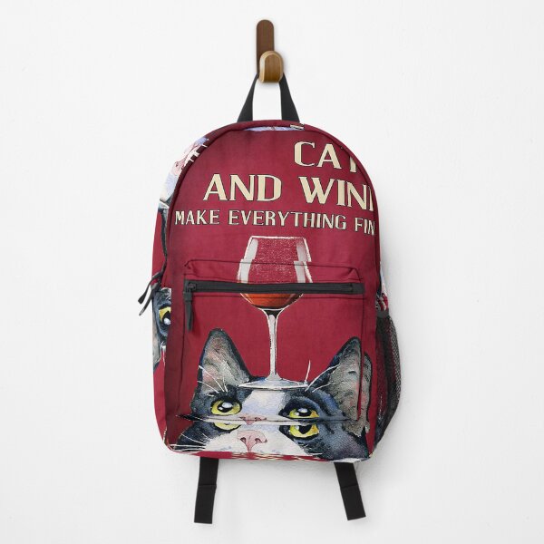 Item preview, Cats and wine make everything fine designed and sold by SimonsonNuala.