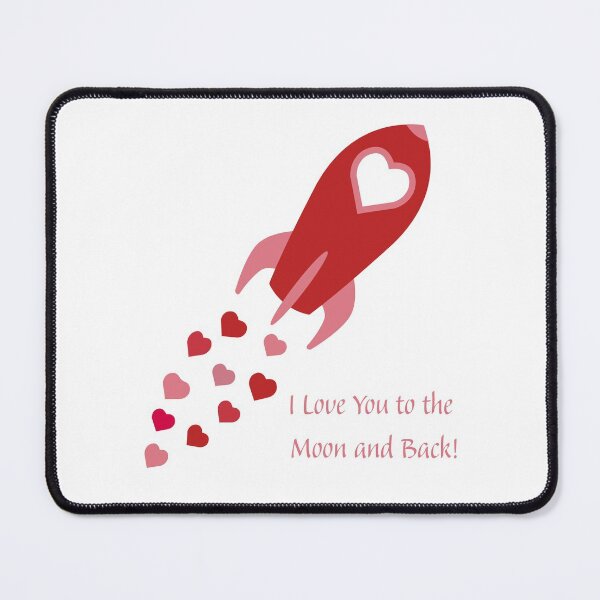 Item preview, I Love You to the Moon and Back Rocket Ship designed and sold by Hedgie Designs.