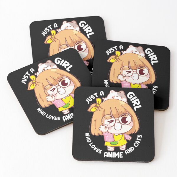 Item preview, Just A Girl Who Loves Anime And Cats designed and sold by MichaelZaloga.