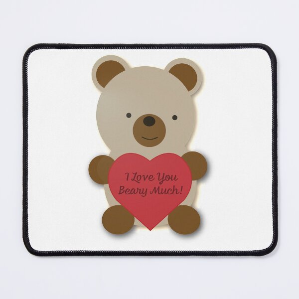 Item preview, I Love You Beary Much Cute Teddy Bear designed and sold by Hedgie Designs.