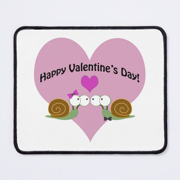 Item preview, Cute Happy Valentine's Day Snail Love designed and sold by Hedgie Designs.