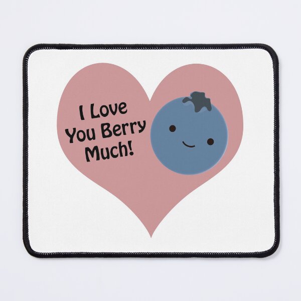 Item preview, I love you berry much blueberry designed and sold by Hedgie Designs.