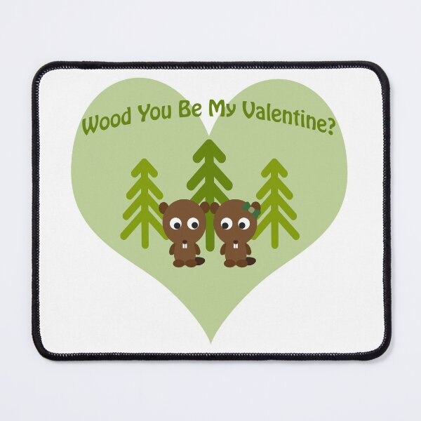 Item preview, Wood You Be My Valentine Beaver Love designed and sold by Hedgie Designs.