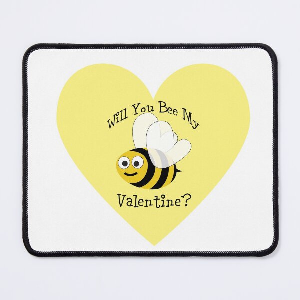 Item preview, Will You bee My Valentine? Yellow Heart designed and sold by Hedgie Designs.