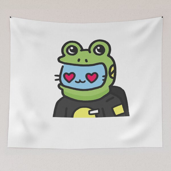 Item preview, Cool Cat#6999  Cute cat Cartoon cat Frog hat designed and sold by PetTotem.