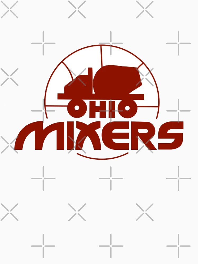 "Ohio Mxers Continental Basketball Association Vintage Logo" Tshirt by
