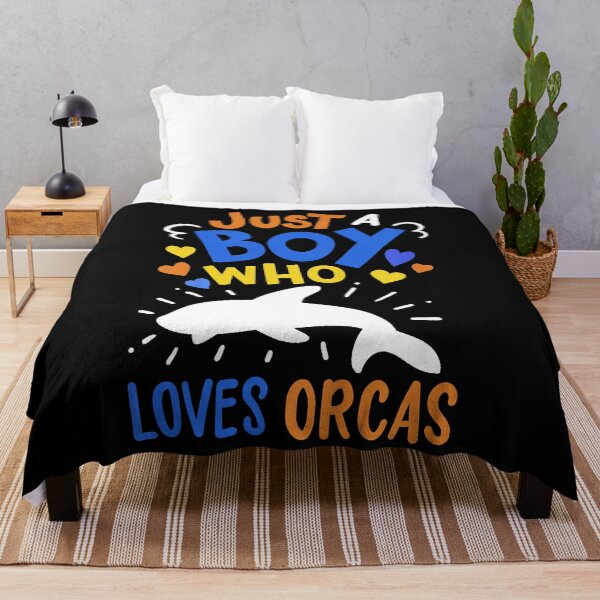 Item preview, Just A Boy Who Loves Orcas designed and sold by spherevilla.