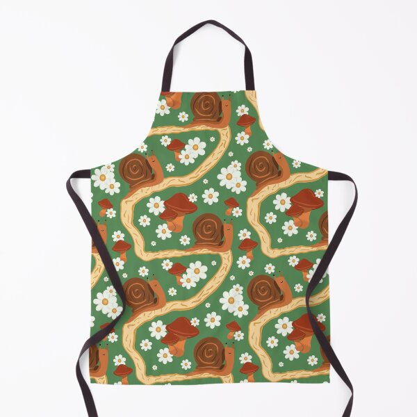Item preview, Daisy Snail Pattern - Green designed and sold by doodlebelleart.