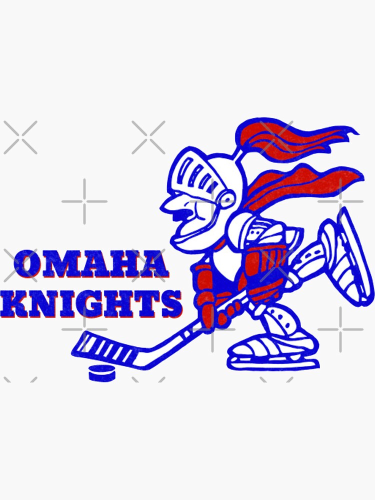"Omaha Knights International Hockey League Vintage Logo" Sticker for