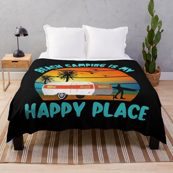 Item preview, Beach Camping Vintage RV Camper Surfer Retro Sunset designed and sold by gonzalogranados.