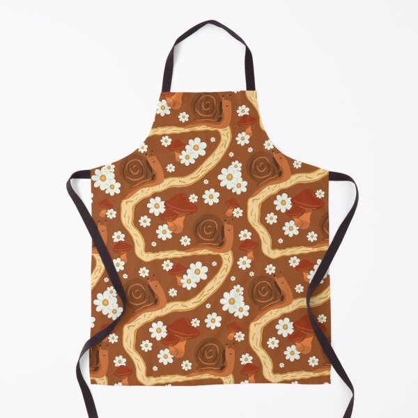 Item preview, Daisy Snail Pattern - Brown designed and sold by doodlebelleart.