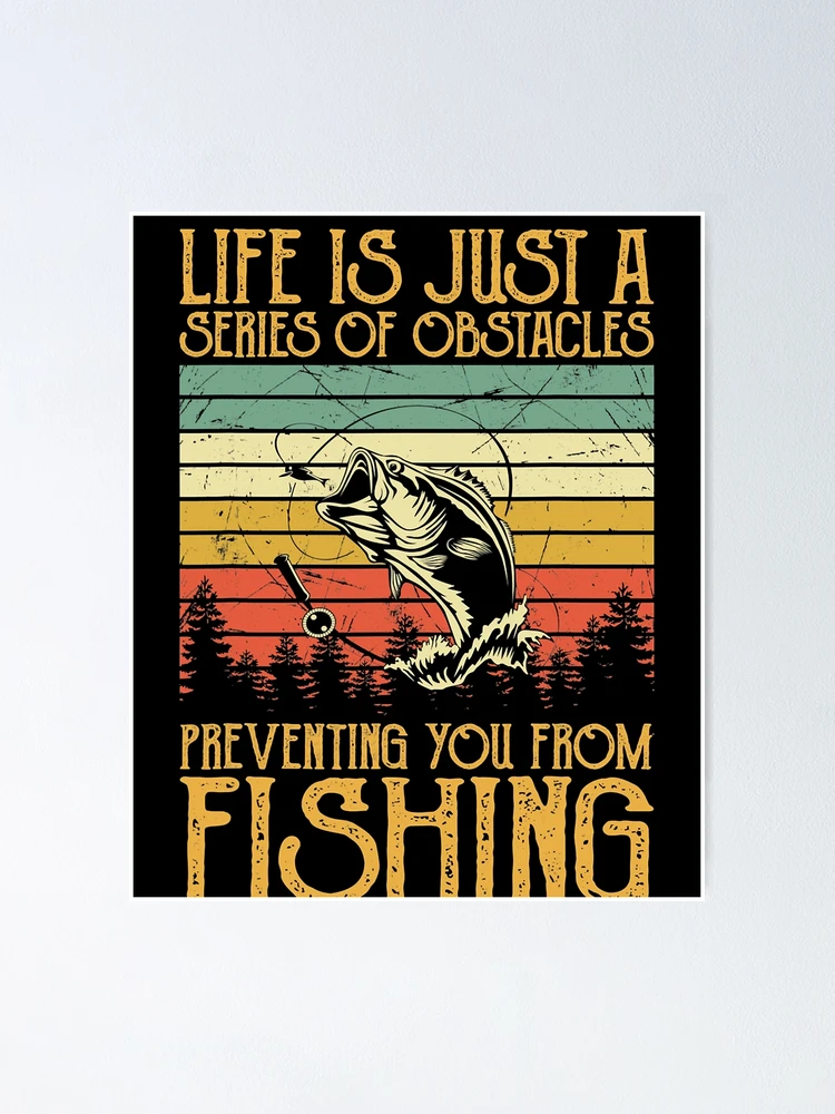 Fishing Lover Wall Poster Cool Vintage Fisherman Catching Bass Fish Art  Fishing Day Gift Wall Art Print Poster Home Decor (24″ × 36″) : :  Home