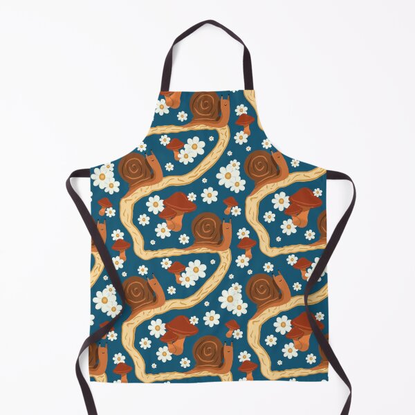 Item preview, Daisy Snail Pattern - Blue designed and sold by doodlebelleart.