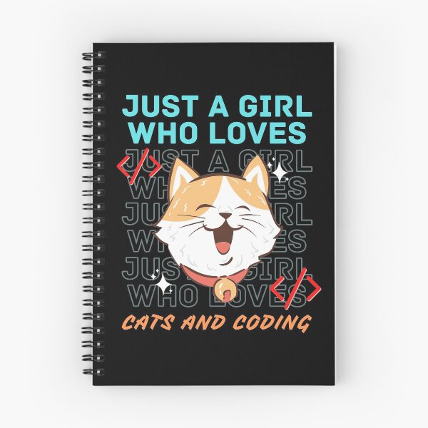 Item preview, Just a girl who loves cats and coding  designed and sold by brinikki.