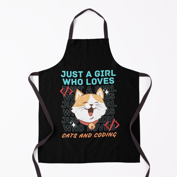 Item preview, Just a girl who loves cats and coding  designed and sold by brinikki.