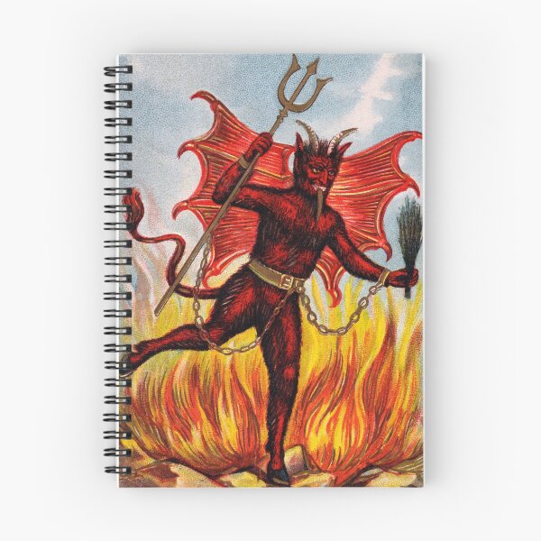 Item preview, Vintage Krampus illustration designed and sold by monsterplanet.