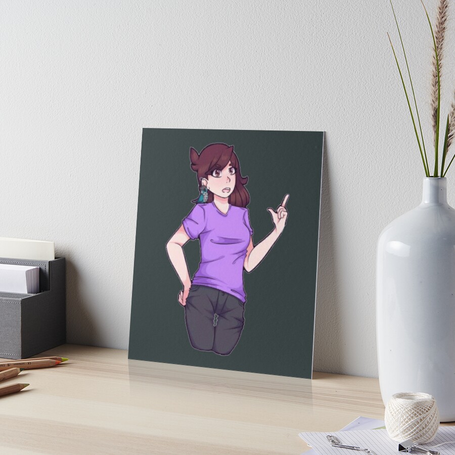 jaiden animations Art Board Print for Sale by Design_ Mart