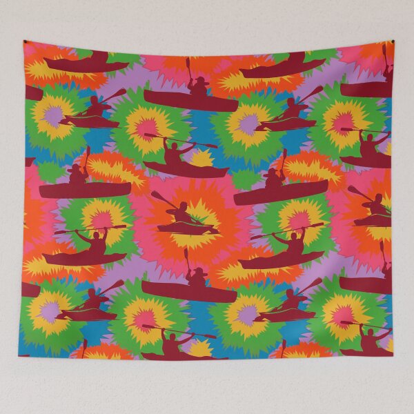 Item preview, Canoeing Colorful Pattern designed and sold by MobertsonArt.