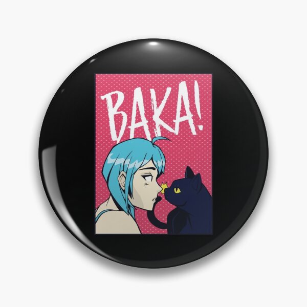 Item preview, Funny Kawaii Baka Cat Slap - Funny Japanese Anime Meme   designed and sold by LemonMuMu.