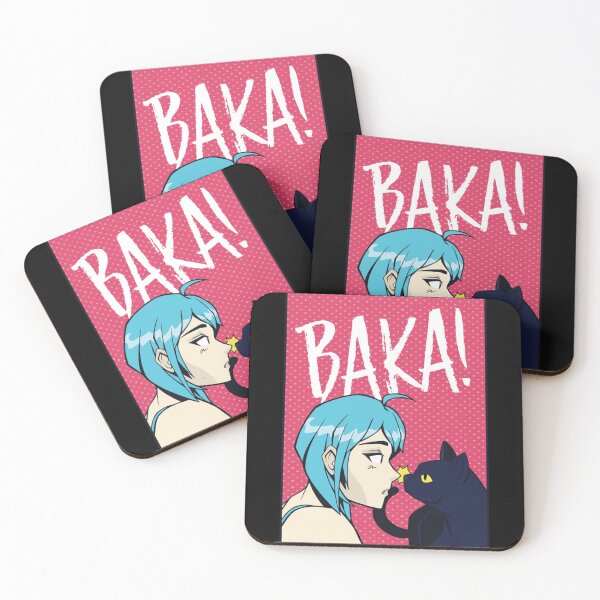 Item preview, Funny Kawaii Baka Cat Slap - Funny Japanese Anime Meme   designed and sold by LemonMuMu.