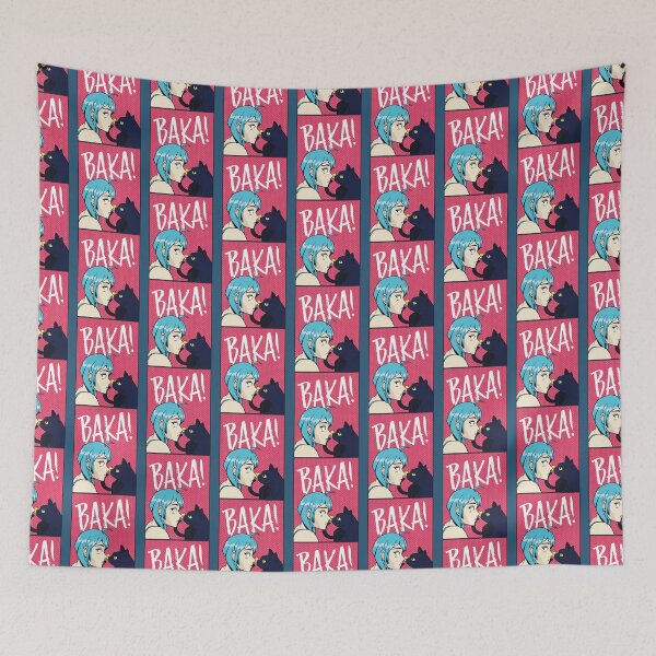 Item preview, Funny Kawaii Baka Cat Slap - Funny Japanese Anime Meme   designed and sold by LemonMuMu.
