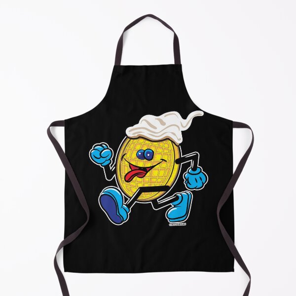 Item preview, Plain Waffle Mascot with Blueberries and Whipped Cream strutting by eShirtLabs designed and sold by eShirtLabs.