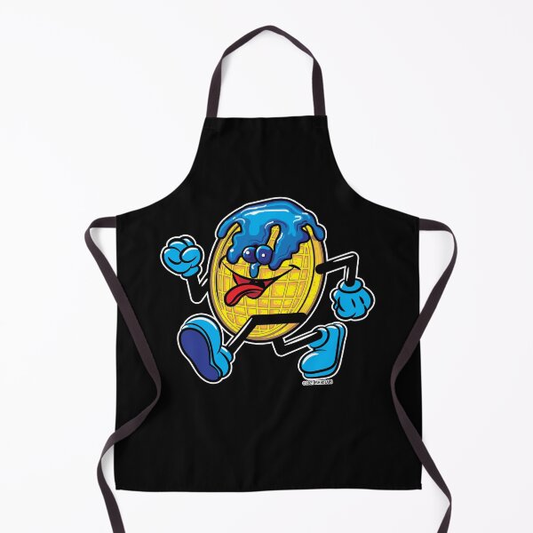 Item preview, Plain Waffle Mascot with Blueberries and Blueberry Syrup strutting by eShirtLabs designed and sold by eShirtLabs.