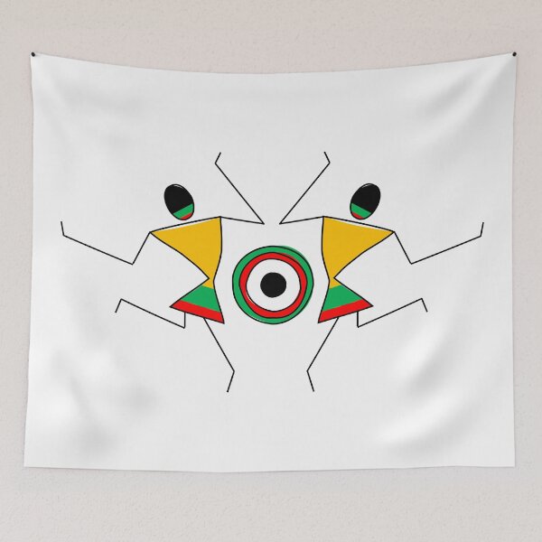 Item preview, Cute Colorful Indian Folk Tribal Art Warli Dancers designed and sold by Digital Lama Creations.