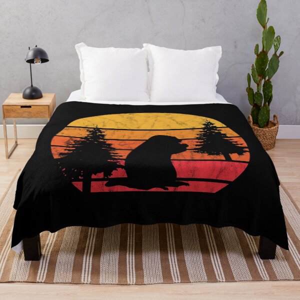 Item preview, Marmot Rodent Animal Woodchuck Retro Vintage Sunset designed and sold by KevinGardner1.