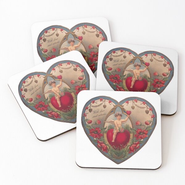 Item preview, Vintage Cherubs with Flowers Valentine  designed and sold by Pinkmagenta.
