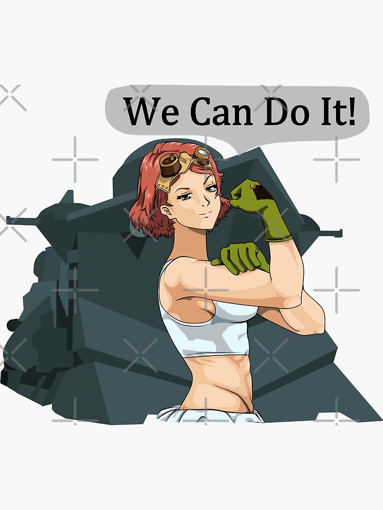 We Can Do It! Yukina Kabaneri Sticker TeePublic, 48% OFF