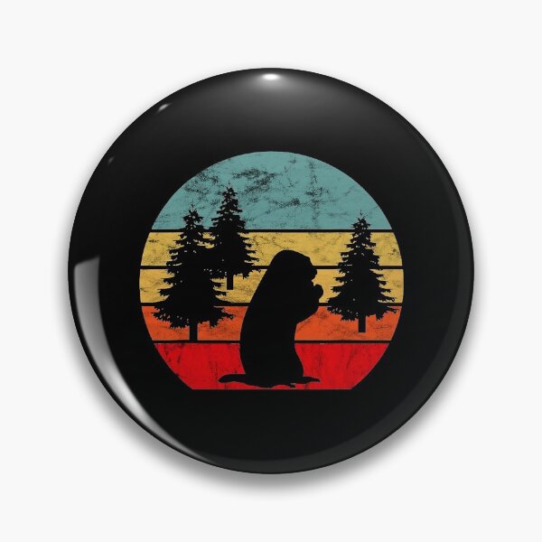 Item preview, Marmot Rodent Woodchuck Retro Vintage Sunset Groundhog designed and sold by KevinGardner1.