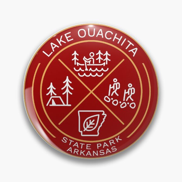 Item preview, Lake Ouachita State Park Heraldic Logo designed and sold by VanyaKar.
