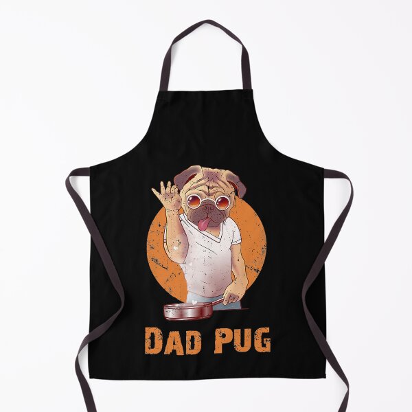 Item preview, Dad Pug Vintage Funny Master Chef designed and sold by gonzalogranados.