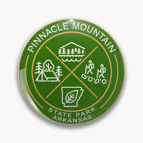 Vista previa del artículo con la obra «Logotipo heráldico de Pinnacle Mountain State Park», diseñado y vendido por VanyaKar.