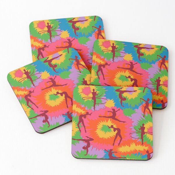 Item preview, Gymnastics Colorful Tie Dye Vector Sport Pattern  designed and sold by VickyCloset.