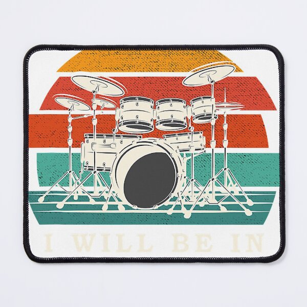 Item preview, Funny Drummer For Men Women Retro Vintage Drum Set Drumset designed and sold by PAULAMBROSE1.