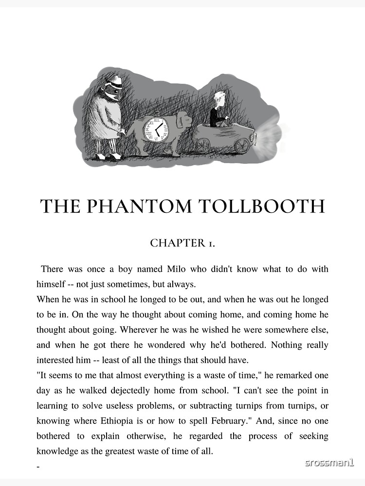 "The Phantom Tollbooth Art, Classic Book Page, Chapter 1, Book Page Art ...