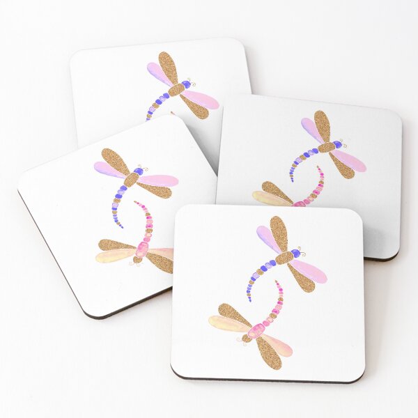 Item preview, Pink and very peri dragonflies designed and sold by Home Cyn Home.