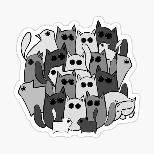 Item preview, Chaotic Cat Collage designed and sold by GyngerGarza.