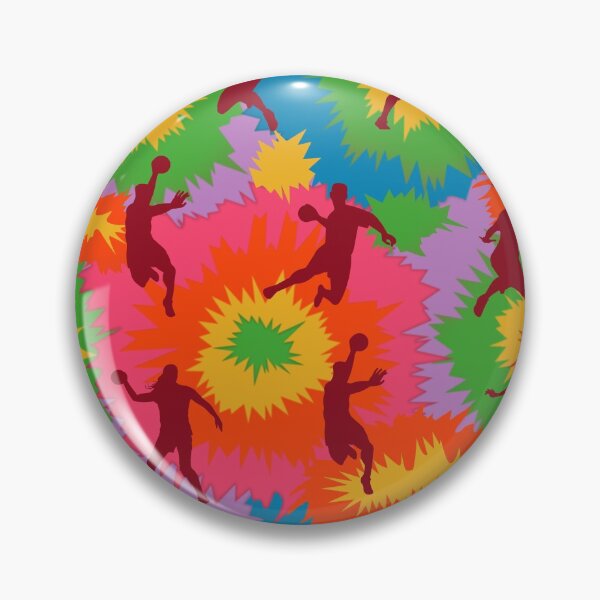 Item preview, Handball Colorful Tie Dye Vector Sport Pattern  designed and sold by VickyCloset.