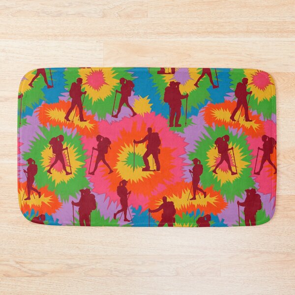 Item preview, Hiking Colorful Tie Dye Vector Sport Pattern  designed and sold by VickyCloset.