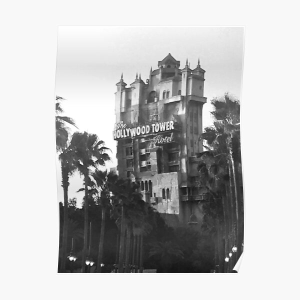 Hollywood Tower Hotel Posters Redbubble - hollywood tower hotel roblox