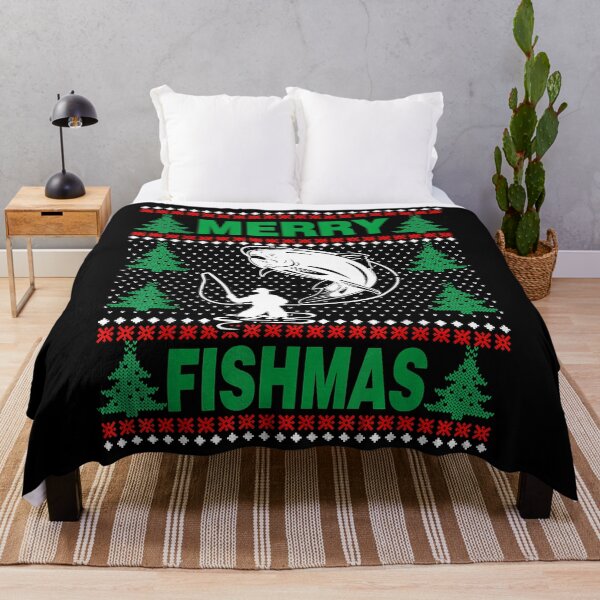 Item preview, Merry Fishmas Funny Fishing Ugly Christmas designed and sold by abbottdominic.