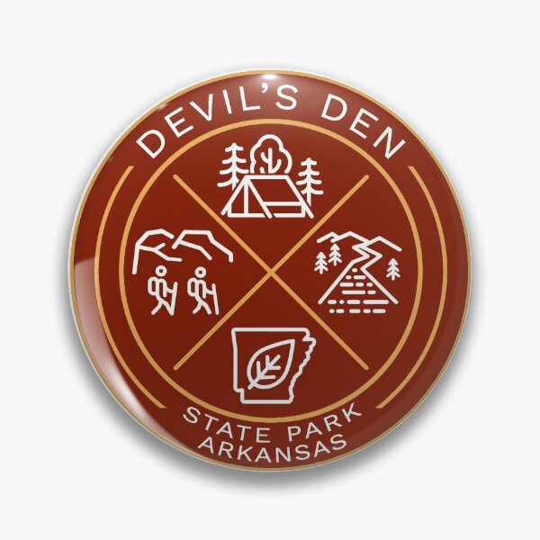 Item preview, Devil's Den State Park Heraldic Logo designed and sold by VanyaKar.