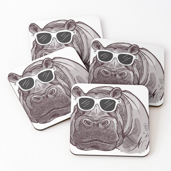 Item preview, Funny Hippo Hippopotamus Sunglasses African Animal Lover designed and sold by WilliamKenney1.